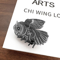 Темно-Серый Заколки для волос в форме когтей из ацетата целлюлозы, аксессуары для волос для женщин и девочек, орел, темно-серый, 78 мм