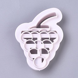 WhiteSmoke Food Grade Plastic Cookie Cutters, Cookies Moulds, DIY Biscuit Baking Tool, Grape, WhiteSmoke, 95x70x20mm