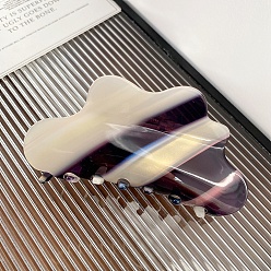 Черный Заколки для волос в форме когтей из ацетата целлюлозы (смола), аксессуары для волос для девочек и женщин, чёрные, 47x105 мм