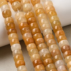 Topaz Jade Natural Topaz Jade Beads Strands, Disc, Heishi Beads, 6.5~7.6x4.5~5.5mm, Hole: 1~1.2mm, about 81~90pcs/strand, 14.82''~15.08''(37.65~39.3cm)