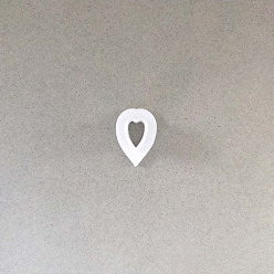 Сердце Пластиковые пластилиновые инструменты, резцы глины, инструменты моделирования, серый, сердце, 0.8x0.5 см