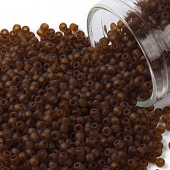 (941F) Smoke Topaz Transparent Matte Круглые бусины toho, японский бисер, (941 f) дымчатый топаз прозрачный матовый, 11/0, 2.2 мм, отверстие : 0.8 мм, о 1110шт / бутылка, 10 г / бутылка