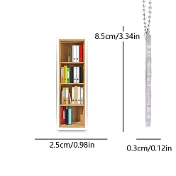 Letter I Подвесные украшения для книжной полки в форме акриловых букв, для дома, автомобиля, сумки, подвесные украшения, Буква "i", 85x25 мм