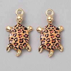 Разноцветный Подвески из эмали и сплава, черепаха, красочный, 24x13.5x4 мм, отверстие : 1.8 мм