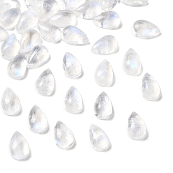Rainbow Moonstone Натуральный радужный лунный камень класса АА кабошоны, слеза, 6x3.8~4x2~2.4 мм