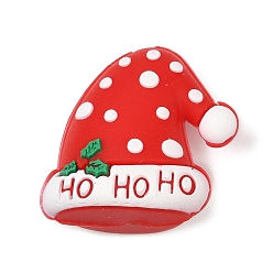 Hat Силиконовые бусины, фокусные бусы, Новогодняя тема, красочный, шляпа, 24x25x16 мм, отверстие : 3 мм