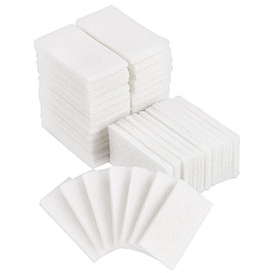 Белый 150шт. волокнистые парфюмерные подушечки, Салфетки, прямоугольные, белые, 43x22x2.5 мм