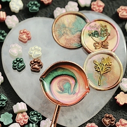 Легкий Лосось 150 шт. Частицы сургуча, для ретро печать печать, отпечаток лапы, светлый померанцевый, 10 мм