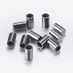 Черный Цвет Металла Латуни мозг заканчивается, Торцевые крышки, колонка, металлический черный , 5x3 мм, Внутренний диаметр: 2 мм