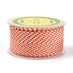 Красный 16м круглый нейлоновый плетеный шнур, для настенного крепления, ремесла, Подарочная упаковка, красные, 2 мм, около 17.50 ярдов (16 м) / рулон