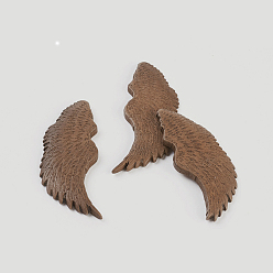 Сиена Кабошоны из тополя, крыло, цвет охры, 64x26x4.5 мм