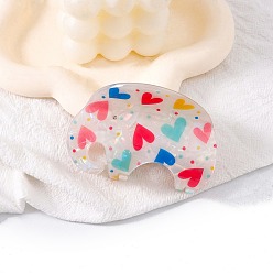 Разноцветный Заколки для волос из пвх, красочный, 80x65x55 мм