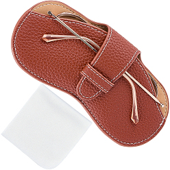 Седло Коричневый 1чехол для очков из искусственной кожи, для очков, солнцезащитные очки протектор, с 1квадратной салфеткой для чистки очков из замшевого волокна, седло коричневый, сгиб: 87x175x8 мм, развернуть: 163x175x8 мм