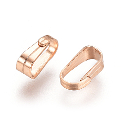 Розовое Золото 304 из нержавеющей стали оснастки на поруки, розовое золото , 6x3x2.5 мм, Внутренний диаметр: 2.5x5.5 мм