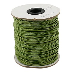 Olive Drab Nylon Thread, Nylon Jewelry Cord for Custom Woven Jewelry Making, Olive Drab, 2mm, about 100yards/roll(300 feet/roll)