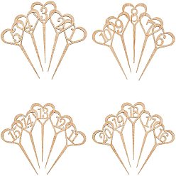 Цвет Древесины Номер стола карты, деревянная свадебная настольная карта, номерная карточка с номером от 1 до 20, деревесиные, 203x99x3 мм, 20 шт / комплект