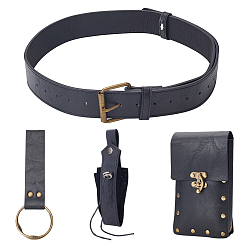 Черный Сумки из искусственной кожи с сплавом, чехол для телефона, Мобильные аксессуары, чёрные, 185x64x23 мм