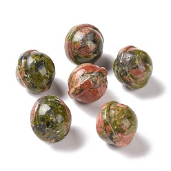 Унакит Естественные декорированные дисплеи, статуэтка из драгоценных камней, планета, 20x18 мм