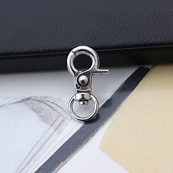 Платина Зажимные крюки, шарнирные застежки-клешни, платина, 32 мм