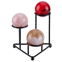 Черный Держатели хрустальных шаров из сплава, чёрные, 100x90x97 мм