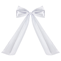 Белый Тканевые украшения, для декора свадебного банкета, бантом, белые, 930x600x33 мм