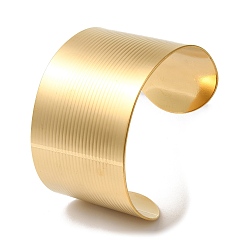 Настоящее золото 18K Браслеты-манжеты из нержавеющей стали с широкими открытыми звеньями для женщин, реальный 18 k позолоченный, внутренний диаметр: 2-3/8 дюйм (6 см), 40 мм