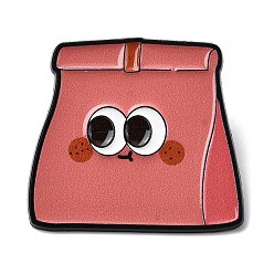 Bag Милые эмалевые булавки, булавки для лацканов из сплава для одежды рюкзака, пакет, 30x32.5 мм