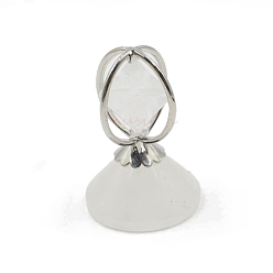 Хрусталь Вращающиеся фигурки звезд Меркабы из натуральных кристаллов кварца, для домашнего украшения рабочего стола, 28x40 мм