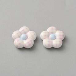 Pink Пластиковые кабошоны, цветок, розовые, 19.5x20x5.5 мм