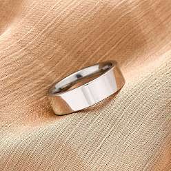 Нержавеющая Сталь Цвет 201 из нержавеющей стали кольца перста широкополосного, вакуумное покрытие pvd, цвет нержавеющей стали, 6 мм, внутренний диаметр: 17.3 мм