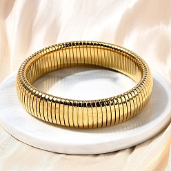 Золотой 304 эластичные браслеты из нержавеющей стали для женщин и мужчин, ионное покрытие (ip), золотые, 5/8 дюйм (1.6 см), внутренний диаметр: 2-1/2 дюйм (6.5 см)