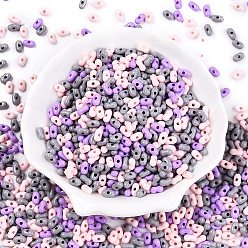 Лиловый Непрозрачные акриловые бусины, арахис, сирень, 6.5x4x3 мм, отверстие : 1.5 мм, Около 9998 шт / 500 г