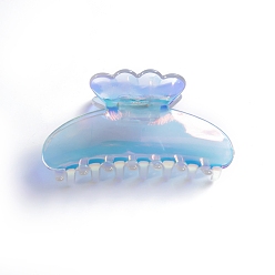 Arch PVC Plastic Claw Hair Clips, for Women Girls, Arch, 40x80x40mm