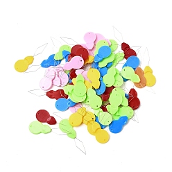 (52) Непрозрачная лаванда 201 резьбонарезная головка из нержавеющей стали, Горлянка, с пластиковой головкой, разноцветные, 48x15x2.5 мм, отверстие : 1.2 мм