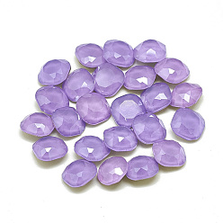 Танзания Сделай сам указал назад k 9 стеклянные кабошоны со стразами, случайный цвет с задней крышкой или необработанный (без покрытия), стиль мокко, граненые, квадратный, танзанитом, 6x6x3.5 мм