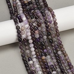 Аметист Природный аметист нитей бисера, круглые, 7 мм, отверстие : 1 мм, около 59 шт / нитка, 15~15.04'' (38.1~38.2 см)