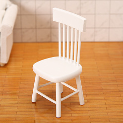 Furniture & Appliances Миниатюрная деревянная мебель, для кукольных аксессуаров, притворяющихся опорными украшениями, рисунок стула, 40x40x88 мм