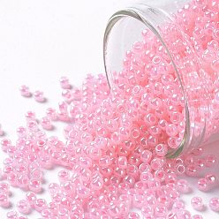 (908) Baby Pink Ceylon Pearl Тохо 11/0 круглые бусины, японский бисер, (908) нежно-розовый цейлонский жемчуг, 2.2 мм, отверстие : 0.8 мм, Около 1110 шт / 10 г