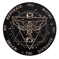 Insects Деревянная маятниковая доска, биолокация гадальная доска, для колдовства принадлежности для викканского алтаря, плоско-круглые, насекомые, 150x3 мм