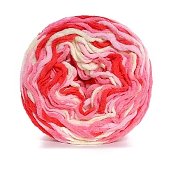 Красный Полиэфирная пряжа, для свитера, шапки, носков, детских одеял, сегмент окрашенный, красные, 6 мм