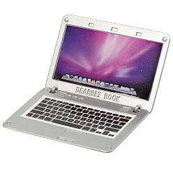 Светло-серый Миниатюрные украшения из сплава, аксессуары для домашнего кукольного домика с микро-ландшафтом, притворяясь опорными украшениями, компьютер, светло-серый, 50x73x50 мм