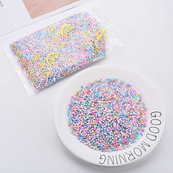 Mixed Color 6/0 Glass Seed Beads, Macaron Color, Round Hole, Round, Mixed Color, 4~4.5x3mm, Hole: 1~1.2mm, about 4500pcs/bag, about 450g/bag.