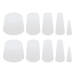 Белый Дым 10шт. 5 варианты силиконовых конусообразных заглушек, термостойкие заглушки для отверстий, разнообразные, серый, 20~26x3~30 мм, 2 шт / стиль