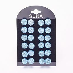 211_Светлый Сапфир Подарок для валентина для нее, 925 серьги из стерлингового серебра австрийского хрусталя, мяч серьги, круглые, 211 _light сапфиром, 4 мм