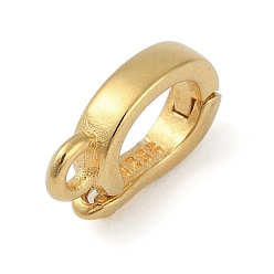 Золотой 925 шкентель стерлингового серебра поручительств, золотые, 11x7x2 мм, отверстие : 5 мм