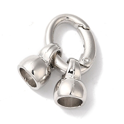 Платина Овальная стойка, покрытие латунными пружинными кольцами, долговечный, без свинца и без кадмия, платина, 40 мм, отверстие : 1.5 мм