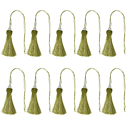 Зеленый Полиэстер кисточкой подвески, со стеклом, зелёные, 300 мм