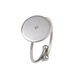 Нержавеющая Сталь Цвет 304 компоненты манжетного кольца из нержавеющей стали, простые настройки кольца пэда, плоско-круглые, цвет нержавеющей стали, 12 мм, внутренний диаметр: 18 мм