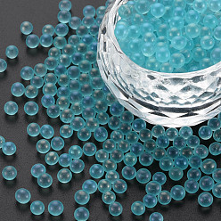Cielo Azul Bricolaje 3 d clavo de la decoración del arte mini granos de cristal, diminutas cuentas de uñas caviar, color de ab chapado, rondo, el cielo azul, 3.5 mm, sobre 450 g / bolsa