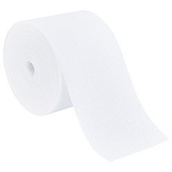 White 14Yards Polypropylene Wave Fold Curtain Tape, Curtain Tape for Hook, Drapery Header Tape, White, 80mm
